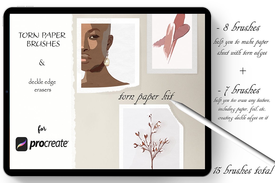Torn Paper Kit for Procreate