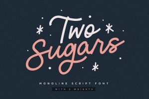 Two Sugars Script Font