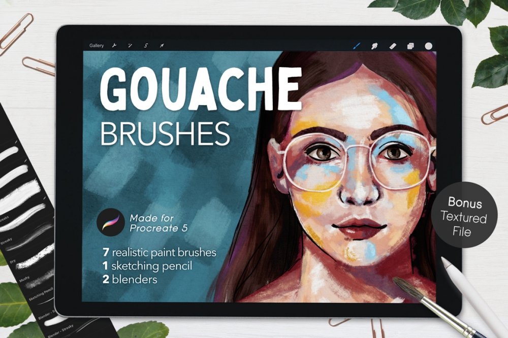 Ultimate Gouache Brushes For Procreate