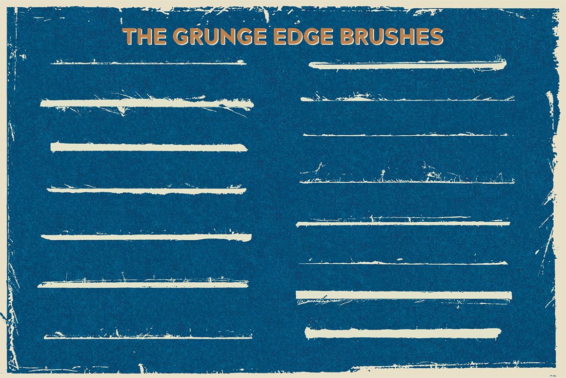 Vintage Edge Stamp Brushes - Procreate