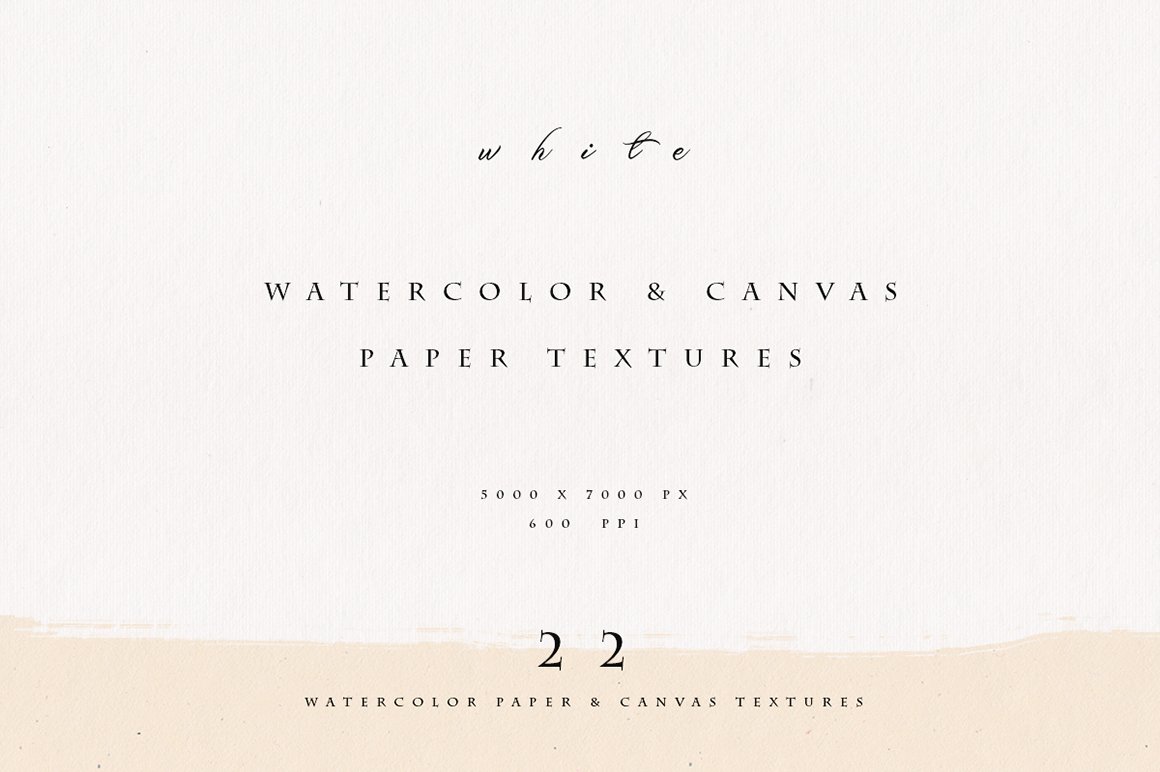 Watercolor & Canvas Fine Art Paper Textures