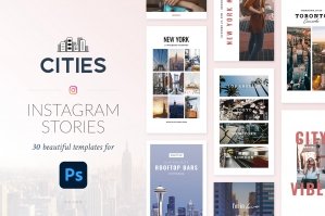 Instagram Stories Cities Pack - Photoshop