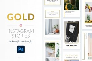 Instagram Stories Gold Pack - Photoshop