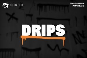 Procreate Drip Elements Brushes