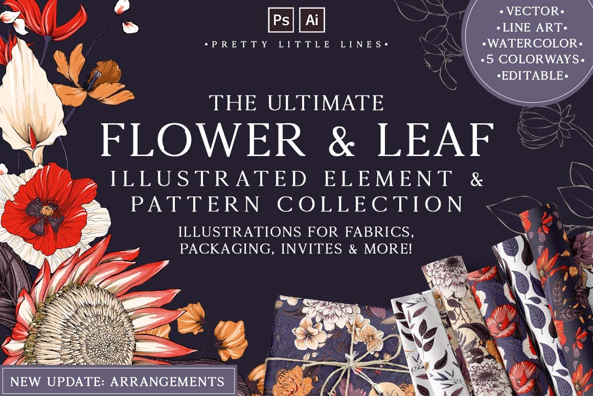 The Ultimate Flower & Leaf Branding Pack