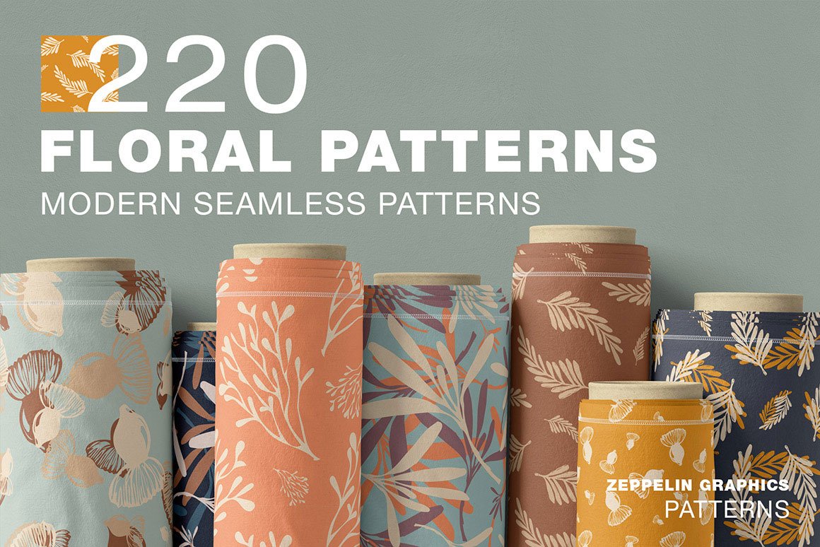 220 Floral Seamless Patterns