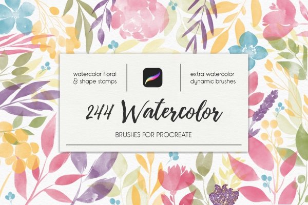 Watercolor Floral: Stamps - Creative Escape