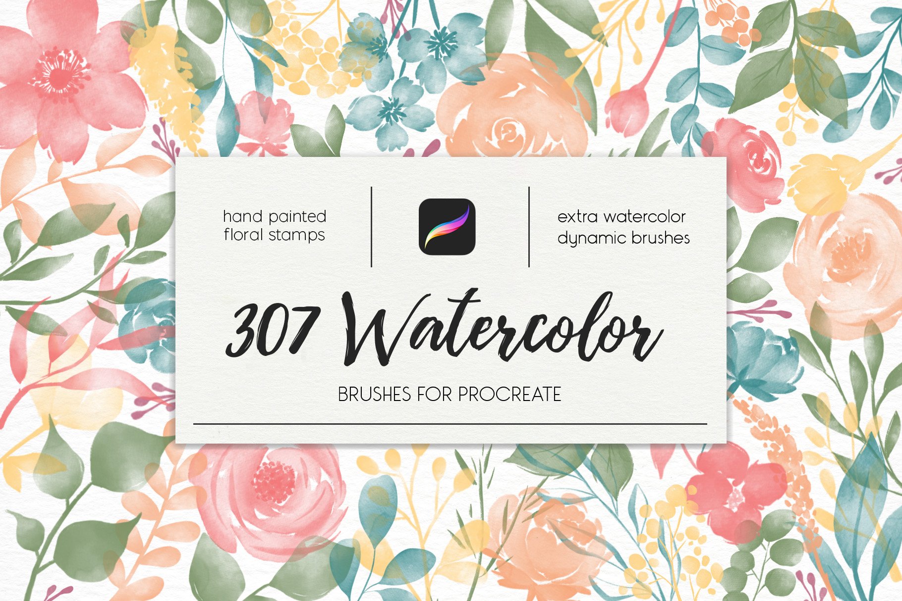 307 Watercolor Brushes For Procreate