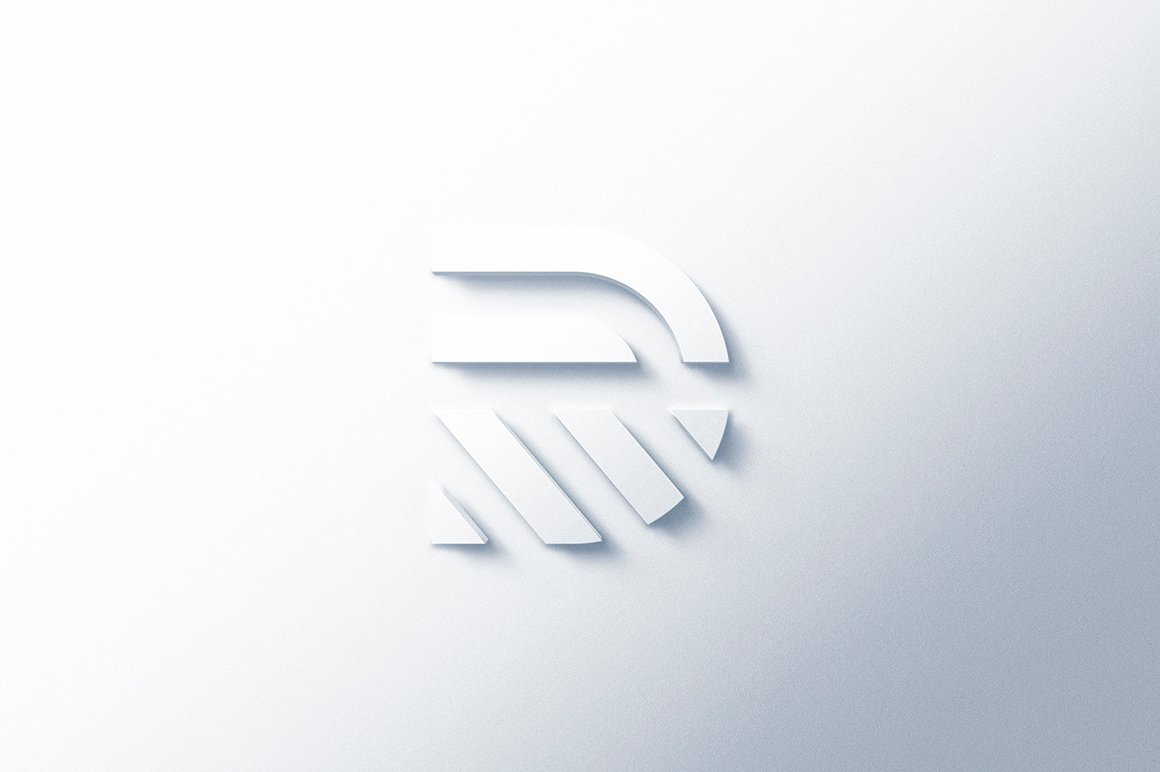8 Front 3D Logo Mockups