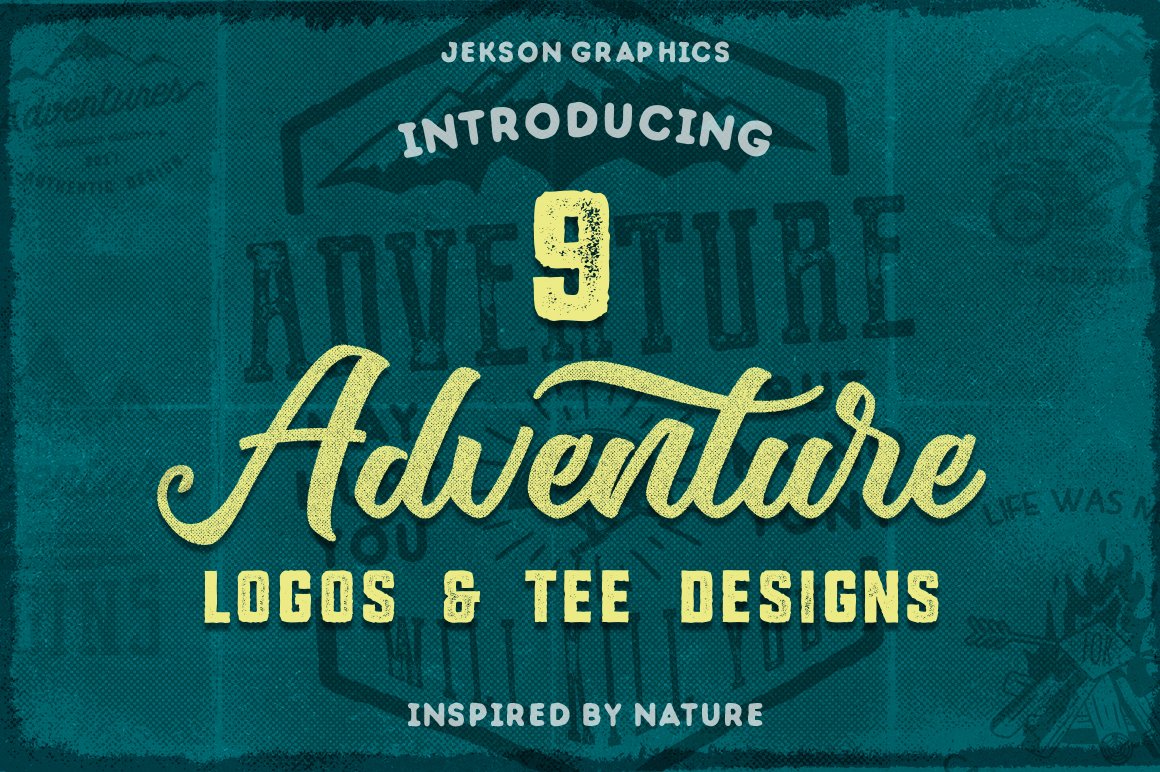 9 Adventure Logos & Tee Designs