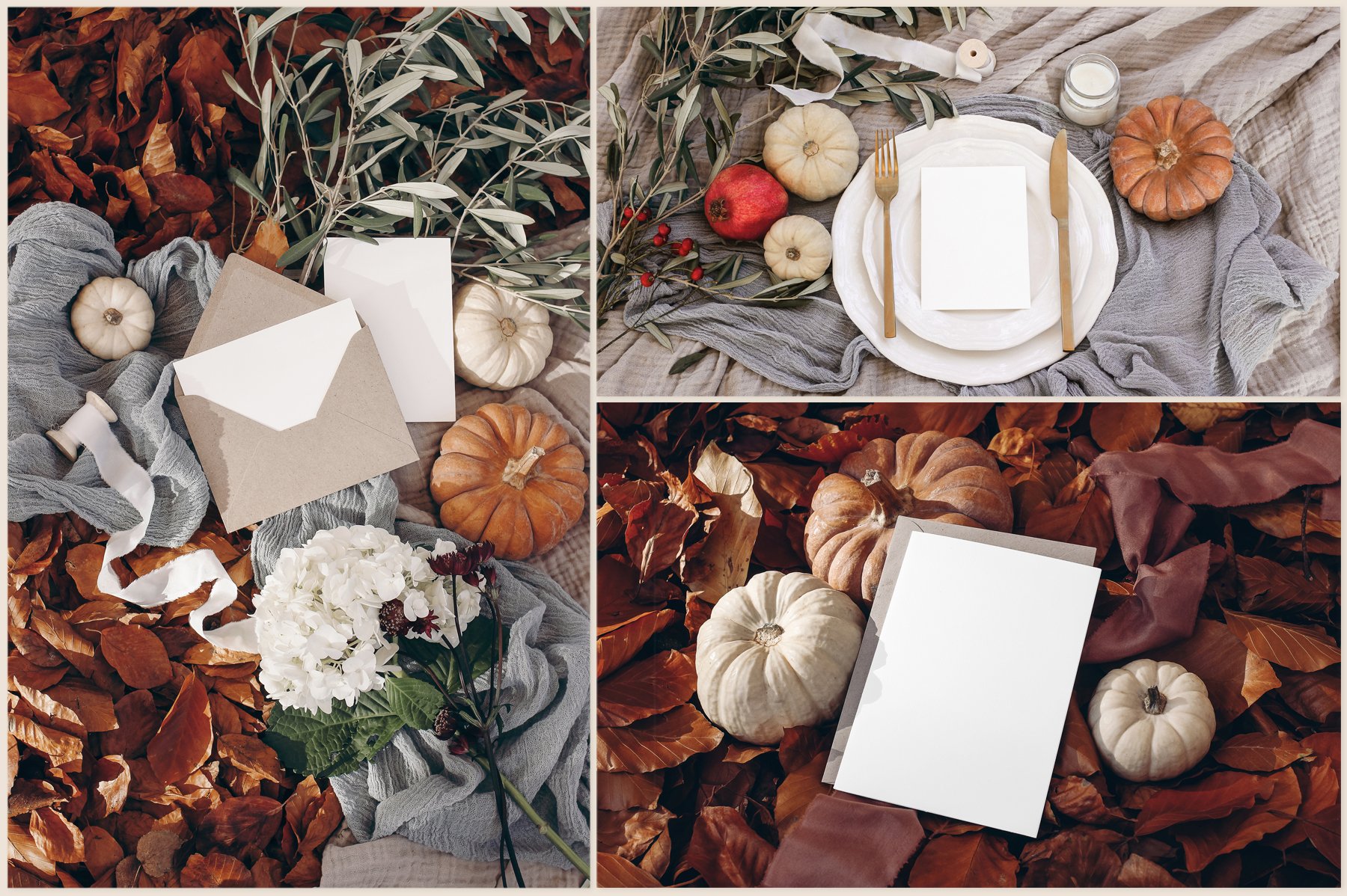 Autumn Pumpkins Stationery Mockups & Photos Set