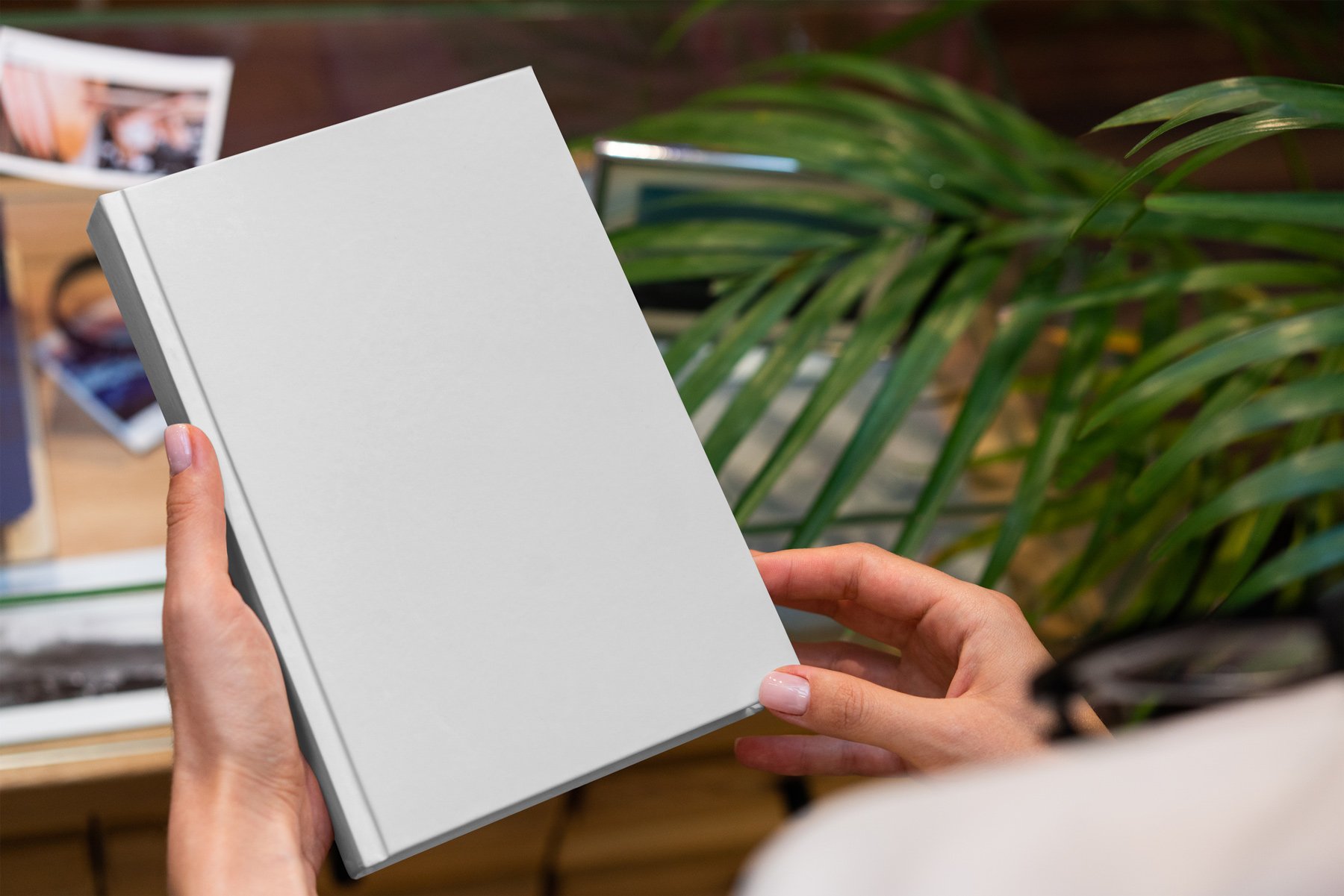 Book Hardcover Lifestyle Mock-Up