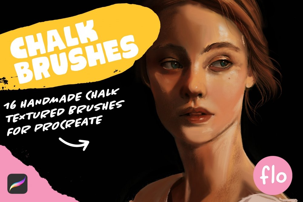 Chalk Textured Brushes for Procreate