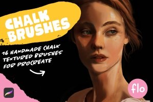 Chalk Textured Brushes for Procreate