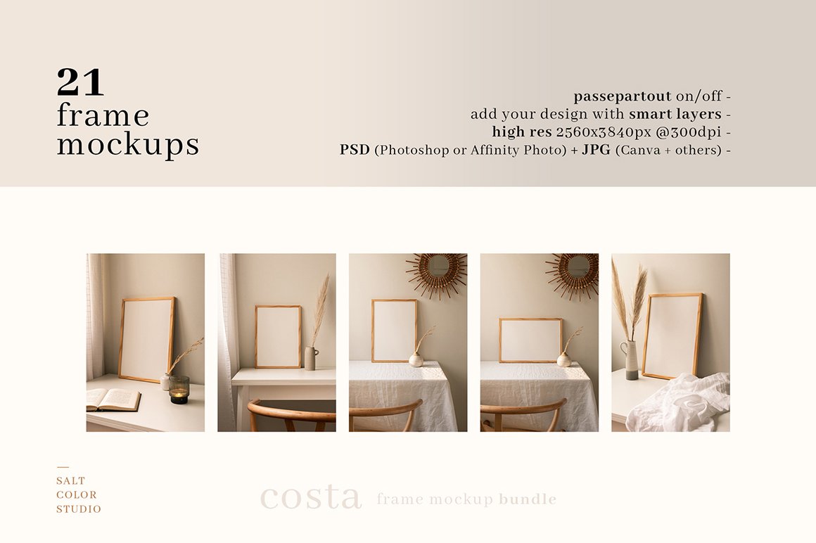 Costa - Frame Mockup Bundle