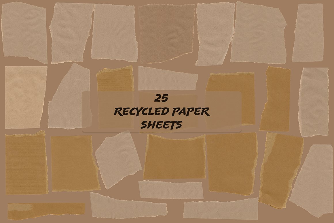 Ripped Watercolor Paper Texture Pack - Design Cuts