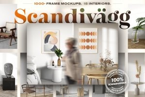 1000+ Frame Mockups: Scandivägg