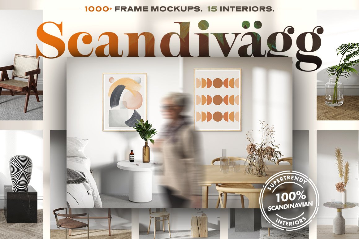Frame Mockups Inside 15 Scandinavian Interiors