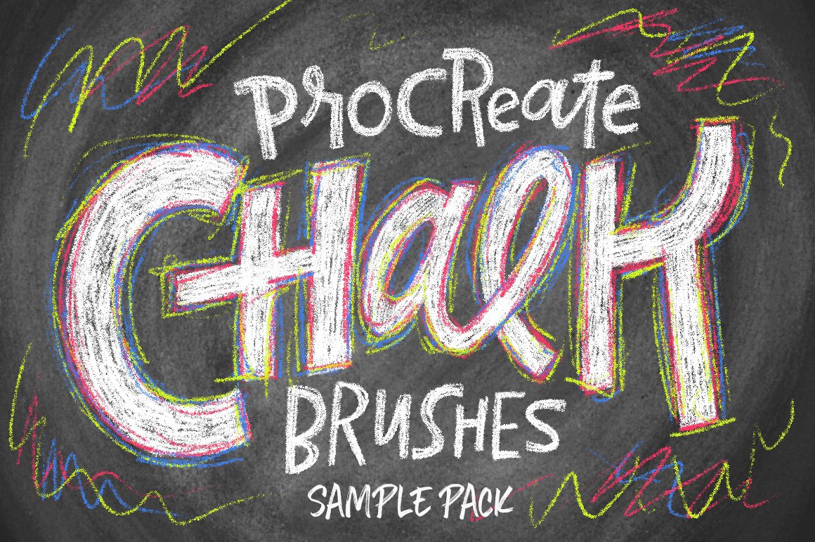 HOMwork Freebie: Chalk Brushes for Procreate