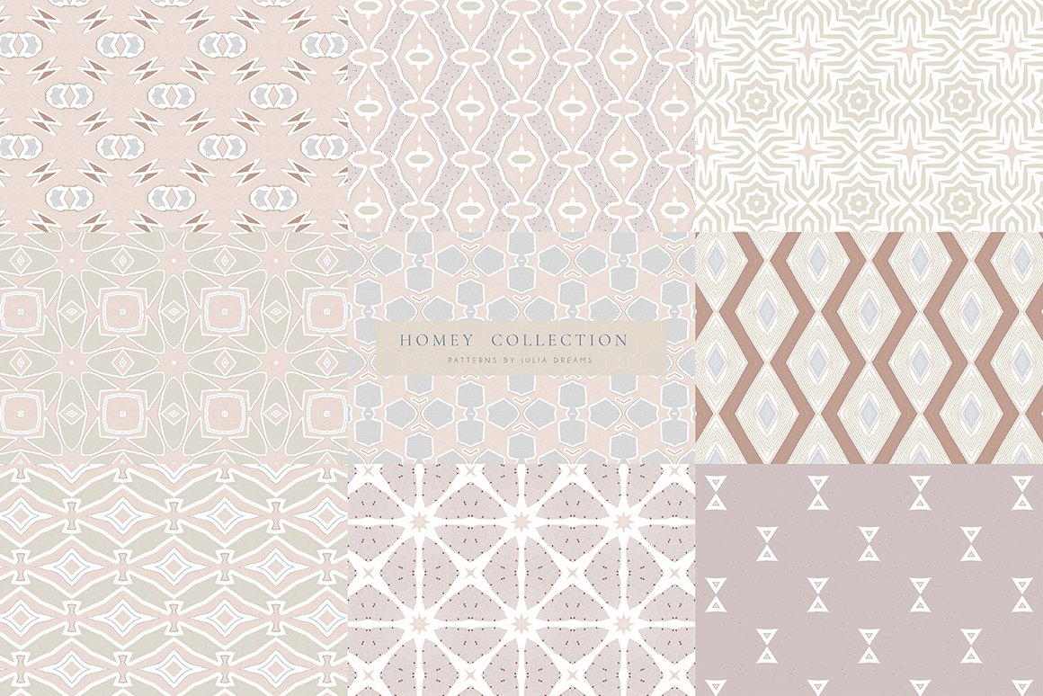 Homey Seamless Patterns Collection