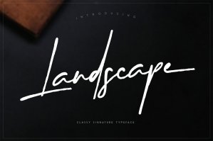 Landscape - Signature Font