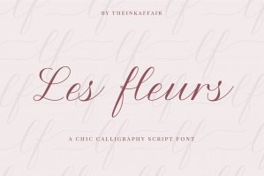 Les Fleurs Calligraphy Script Font