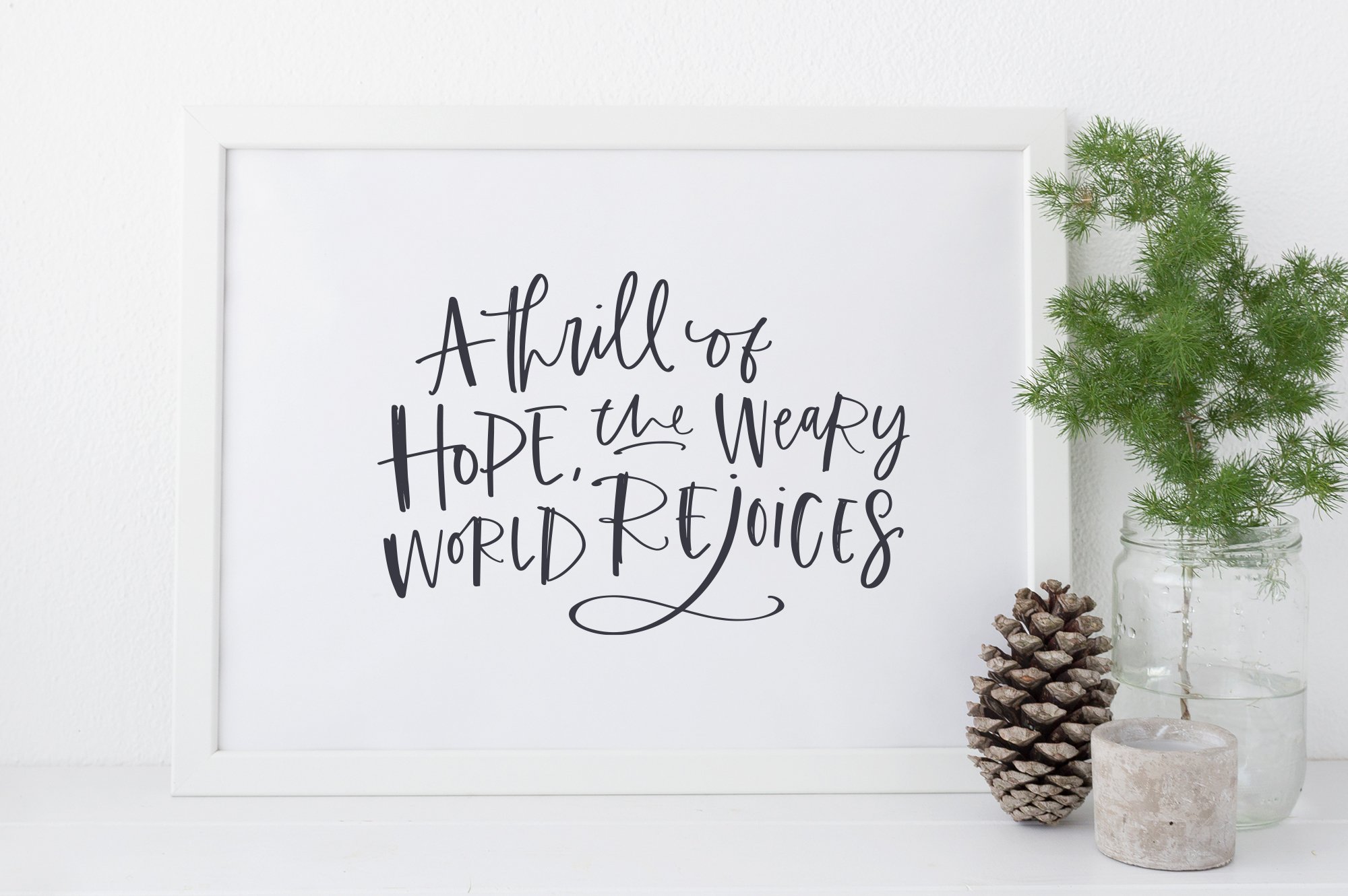Merry & Bright Holiday Lettering Kit