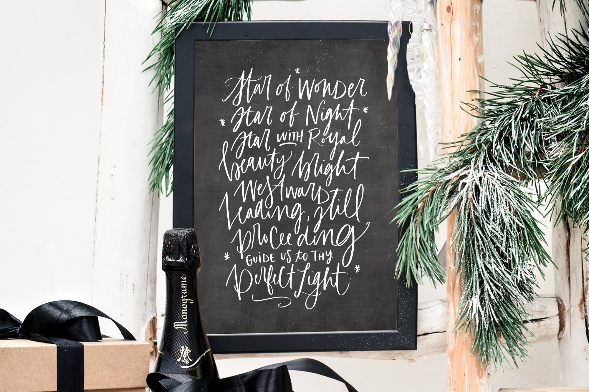 Merry & Bright Holiday Lettering Kit
