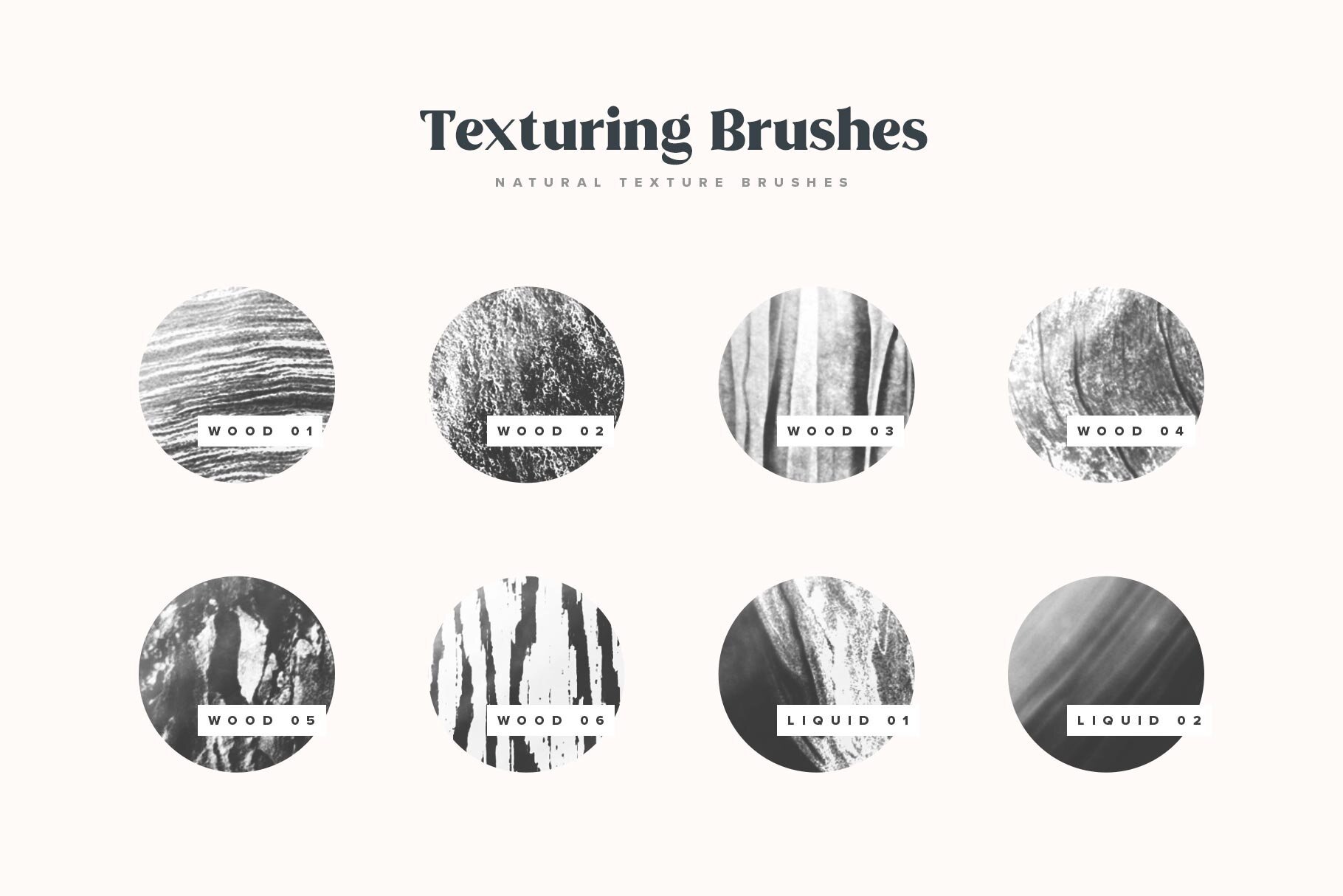 Natural Shading & Texture Procreate Brushes