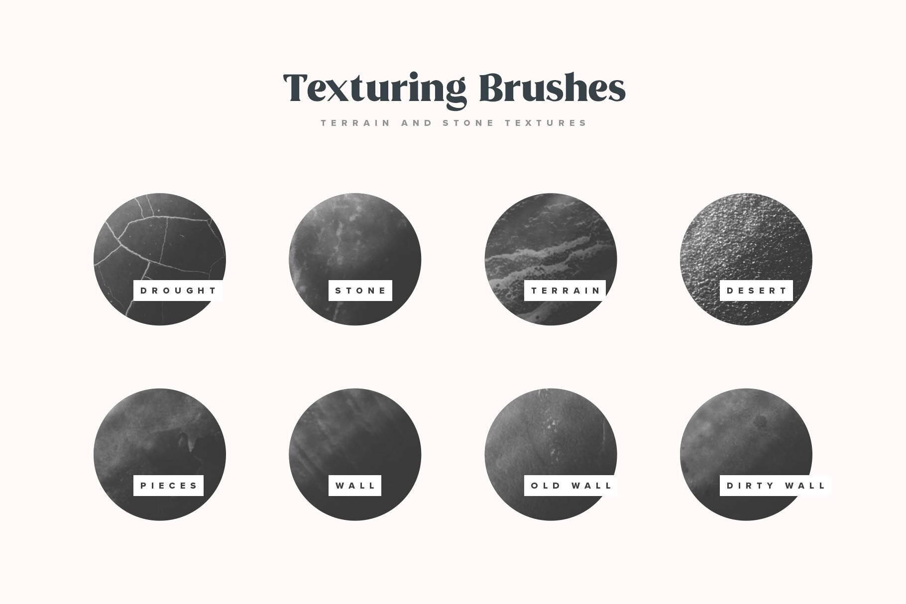 Natural Shading & Texture Procreate Brushes