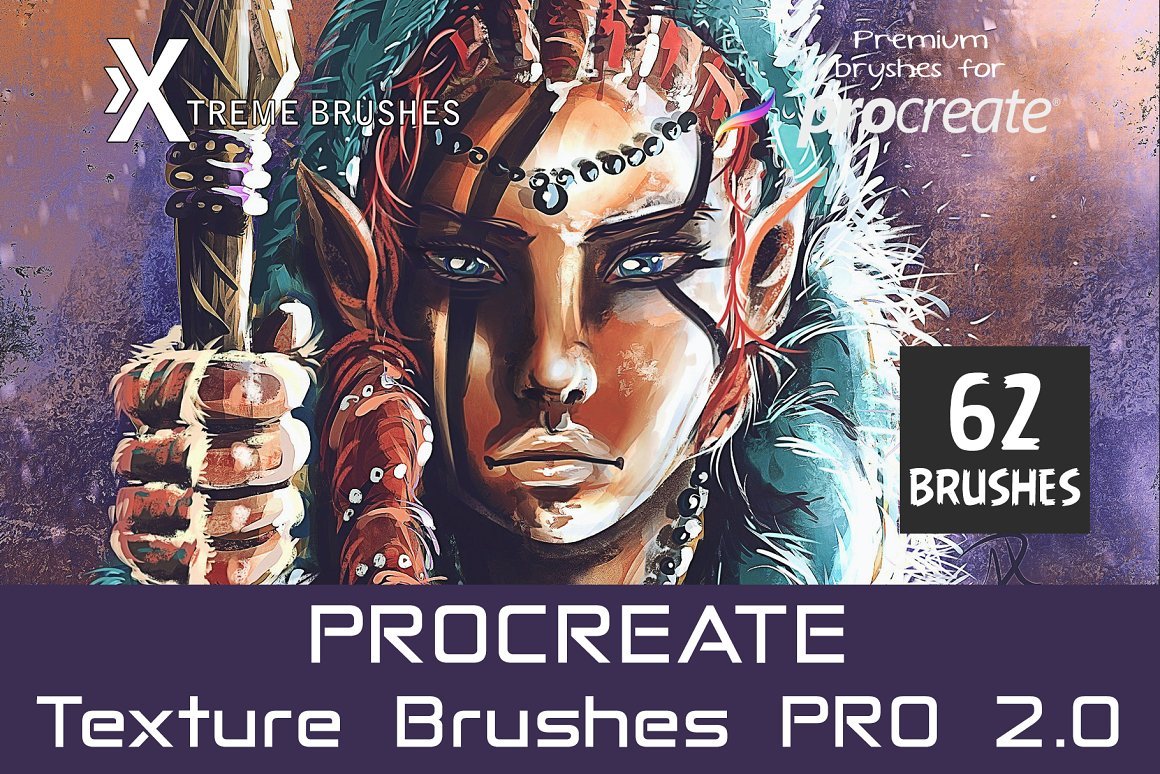 Procreate Texture Brushes Pro 2