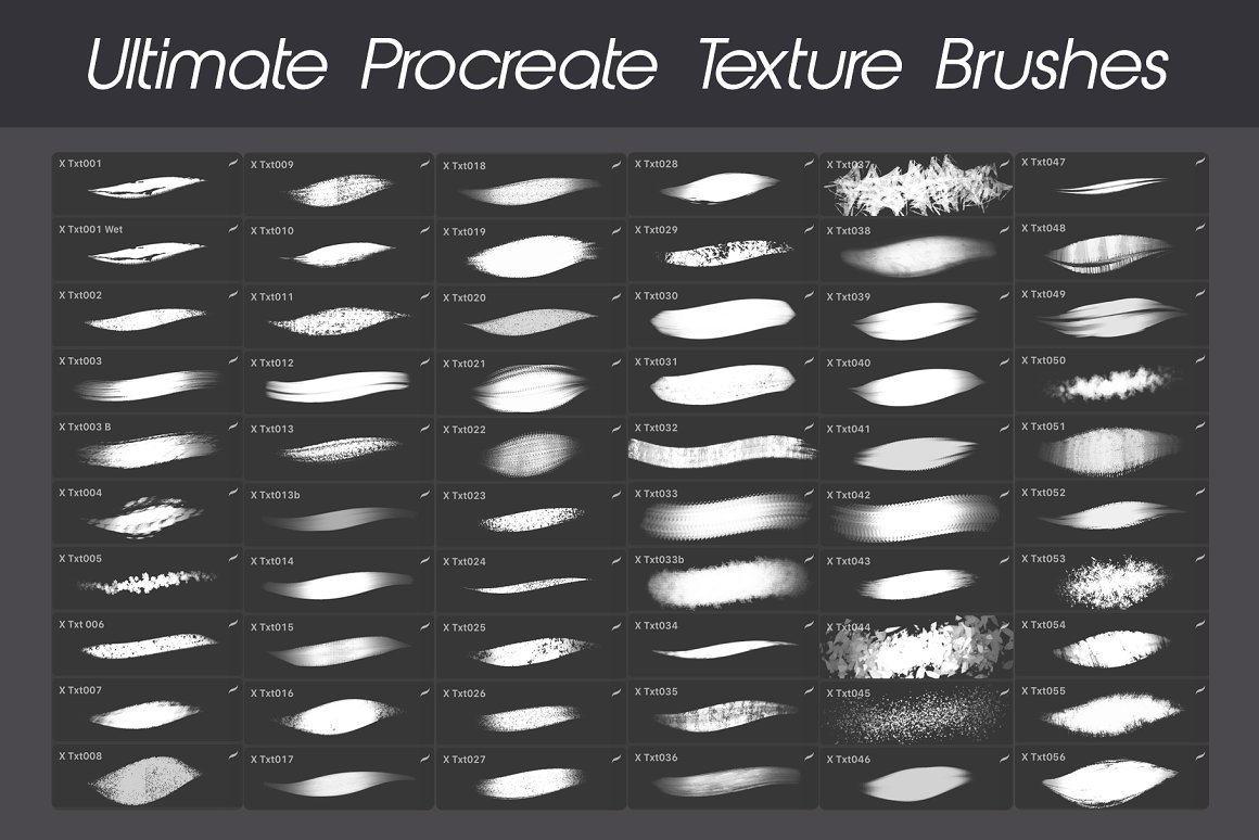 Procreate Texture Brushes Pro 2