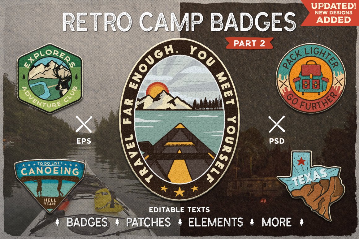 Retro Camp Badges and Patches Part 2