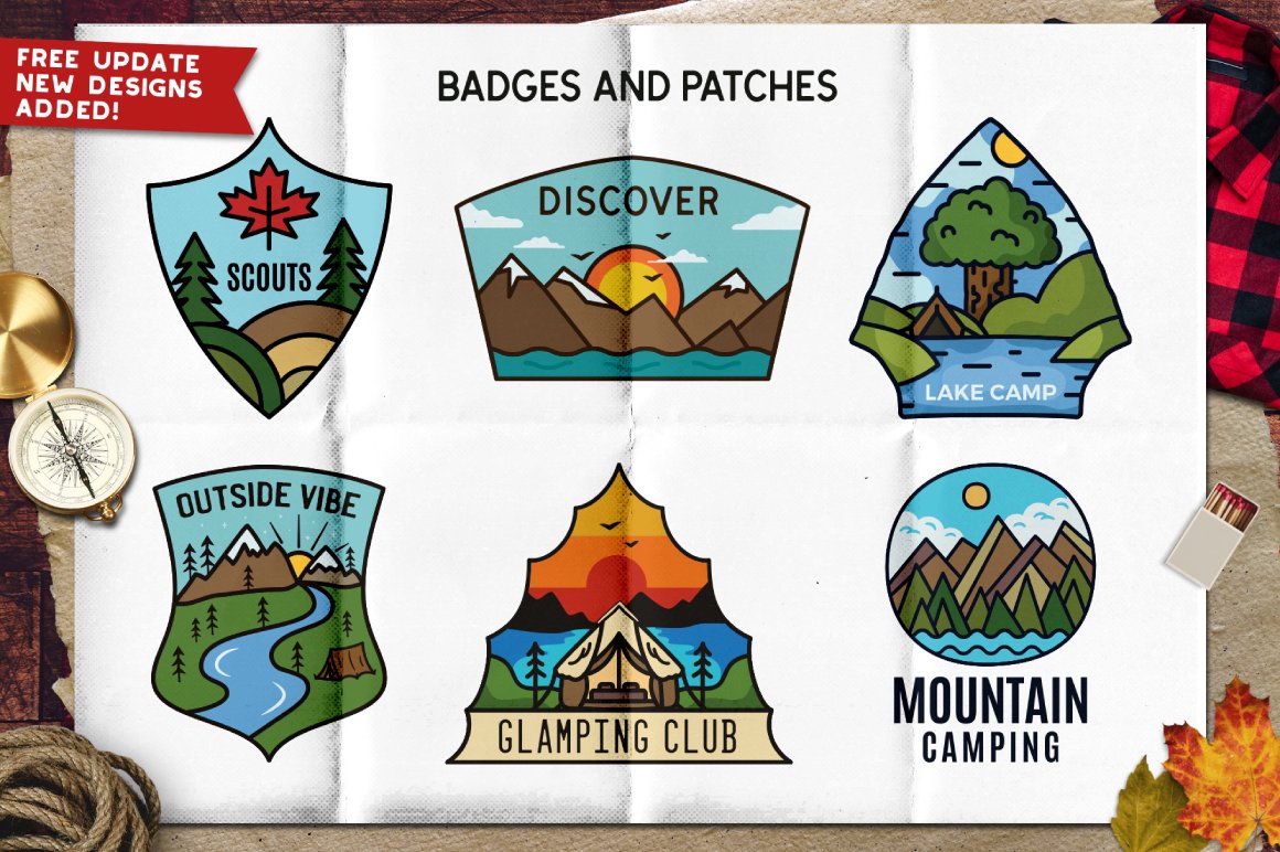 Retro Camp Badges and Patches Part 2
