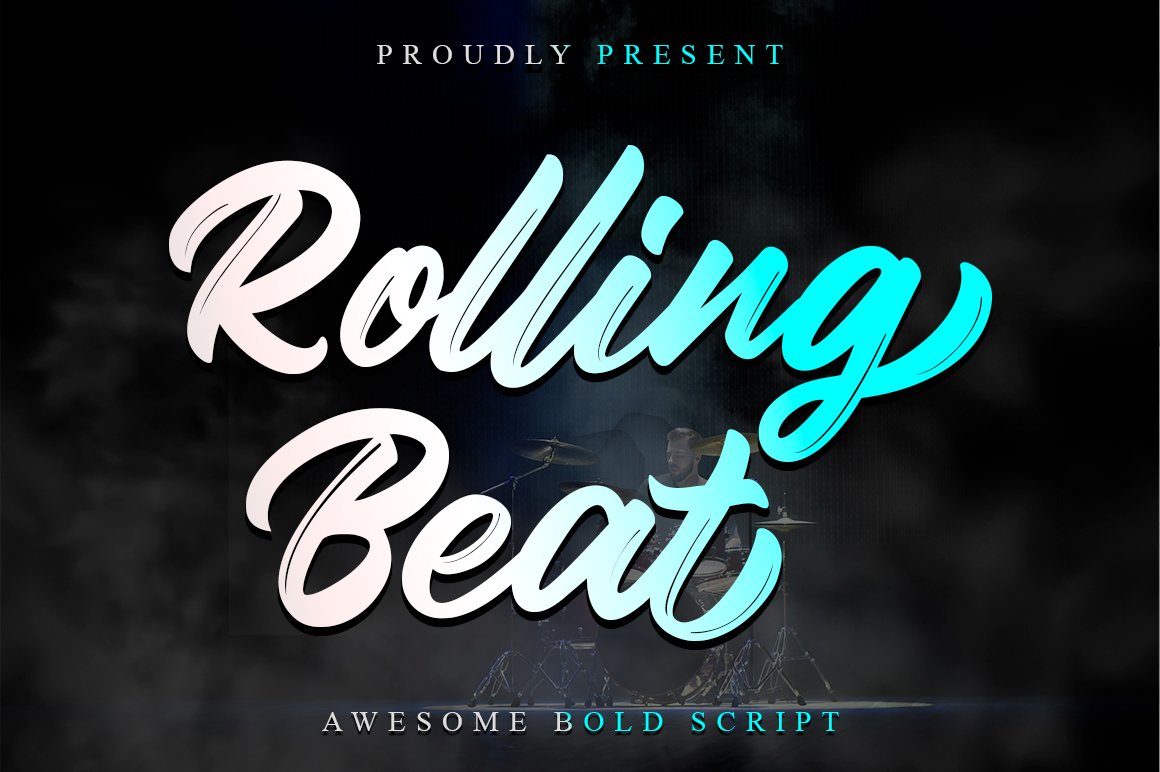 Rolling Beat - Modern Bold Script