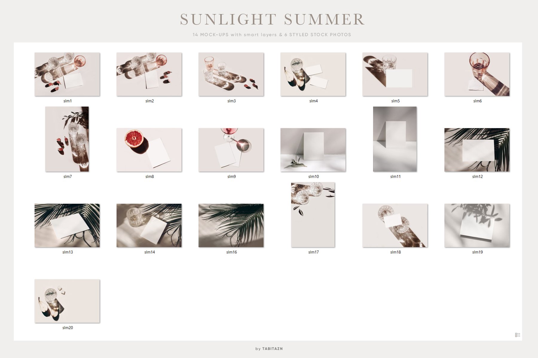 Summer Sunlight Stationery Mockups & Stock Photos