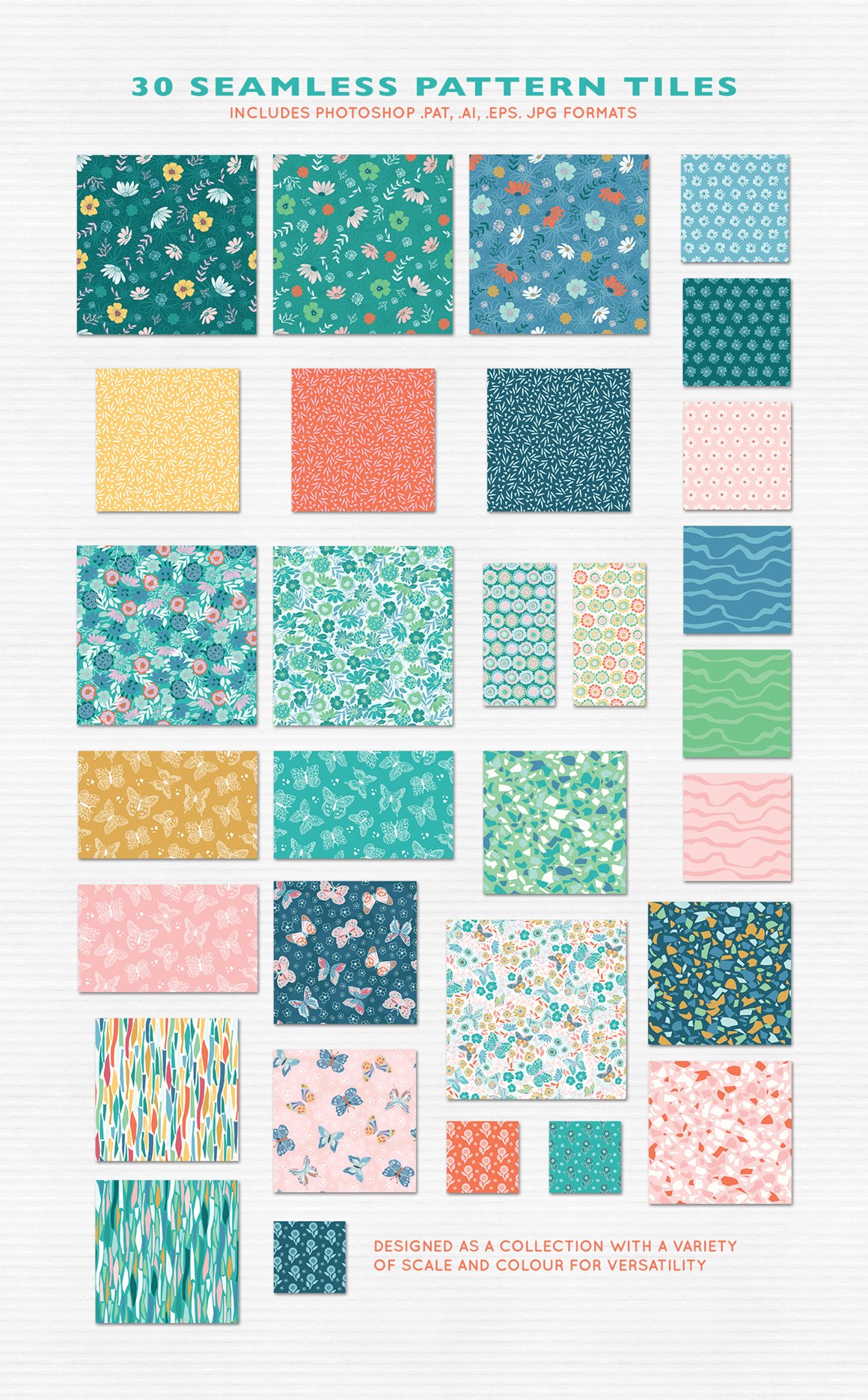 Sweet May Floral Patterns and Graphics
