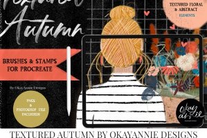 Textured Autumn Stamp & Brush Pack for Procreate