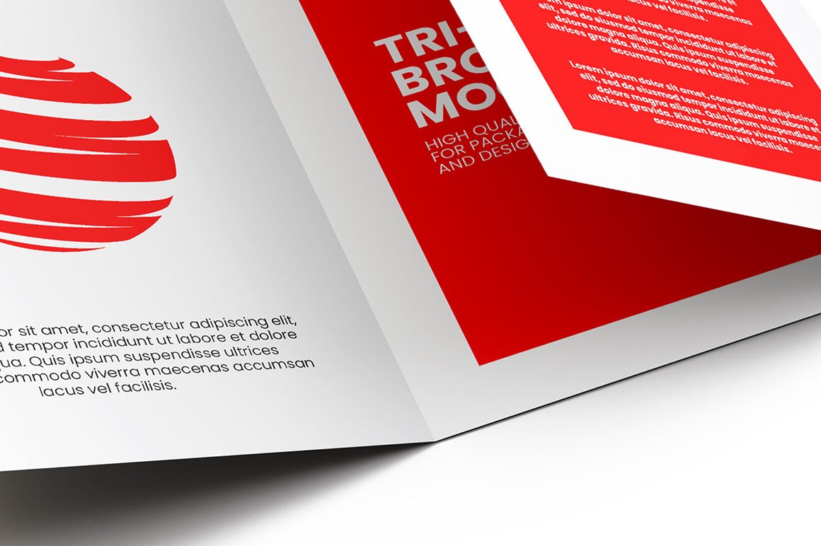 Tri-Fold A5 Brochure Mockup