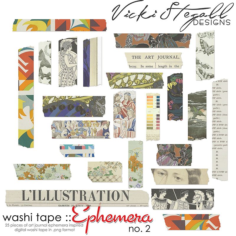 Washi Tape - Ephemera No. 2