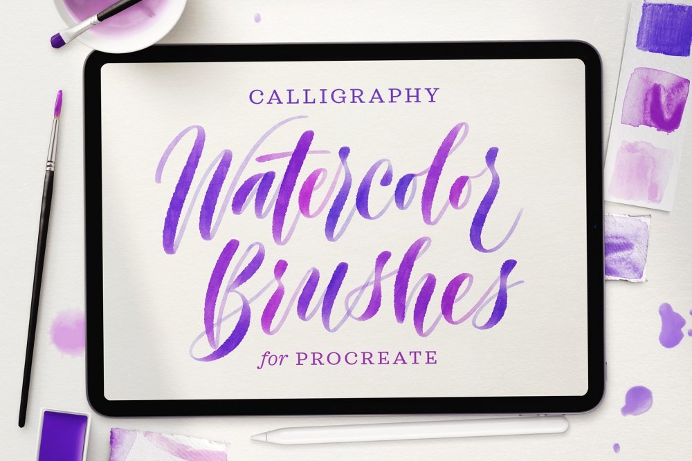 Watercolor Calligraphy by Molly Suber Thorpe