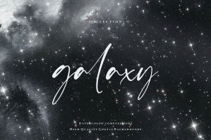 Watercolor Galaxy Backgrounds 2