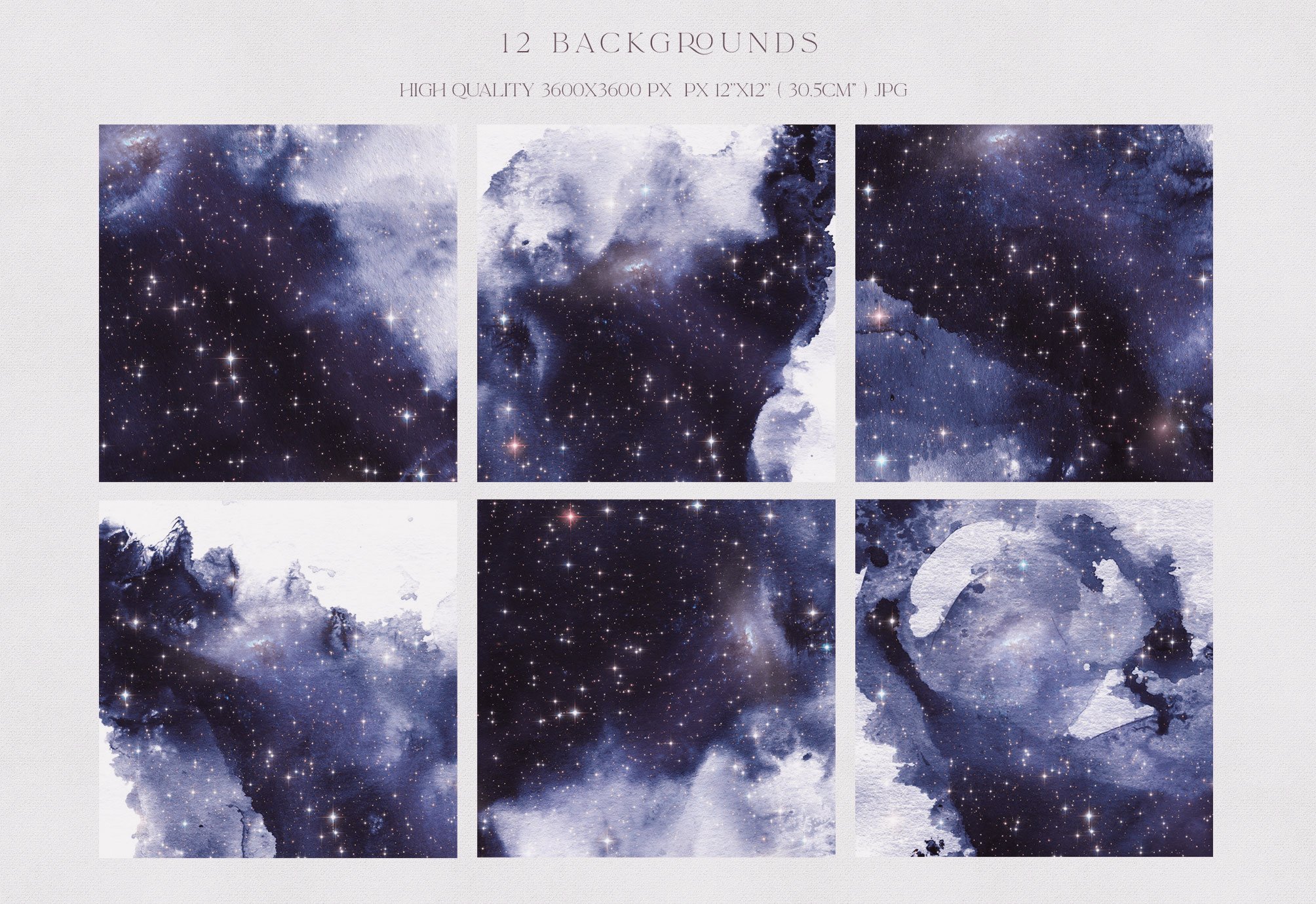 Watercolor Galaxy Backgrounds 3