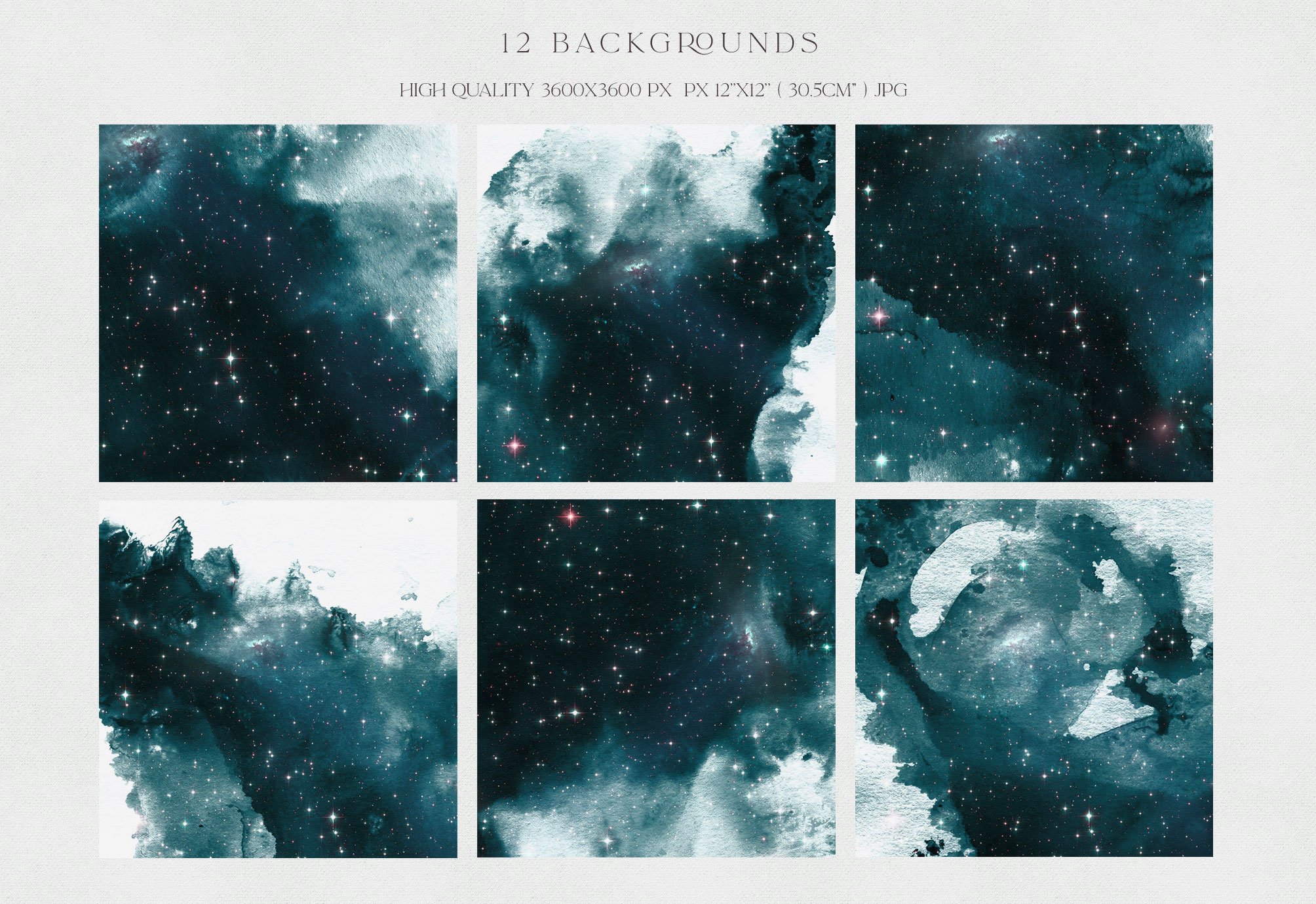 Watercolor Galaxy Backgrounds