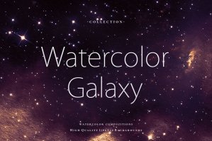 Watercolor Galaxy Backgrounds 5