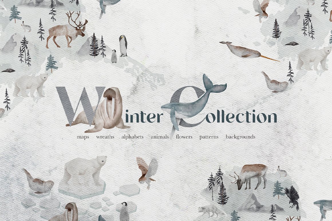Watercolor Winter Collection