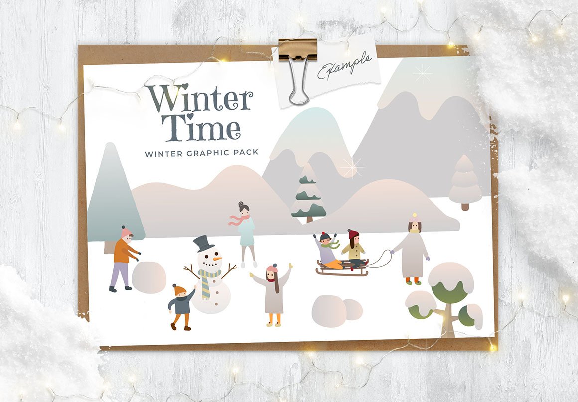 Winter Illustrations & Graphics Collection