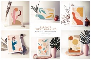 8 Paper Print Mockups