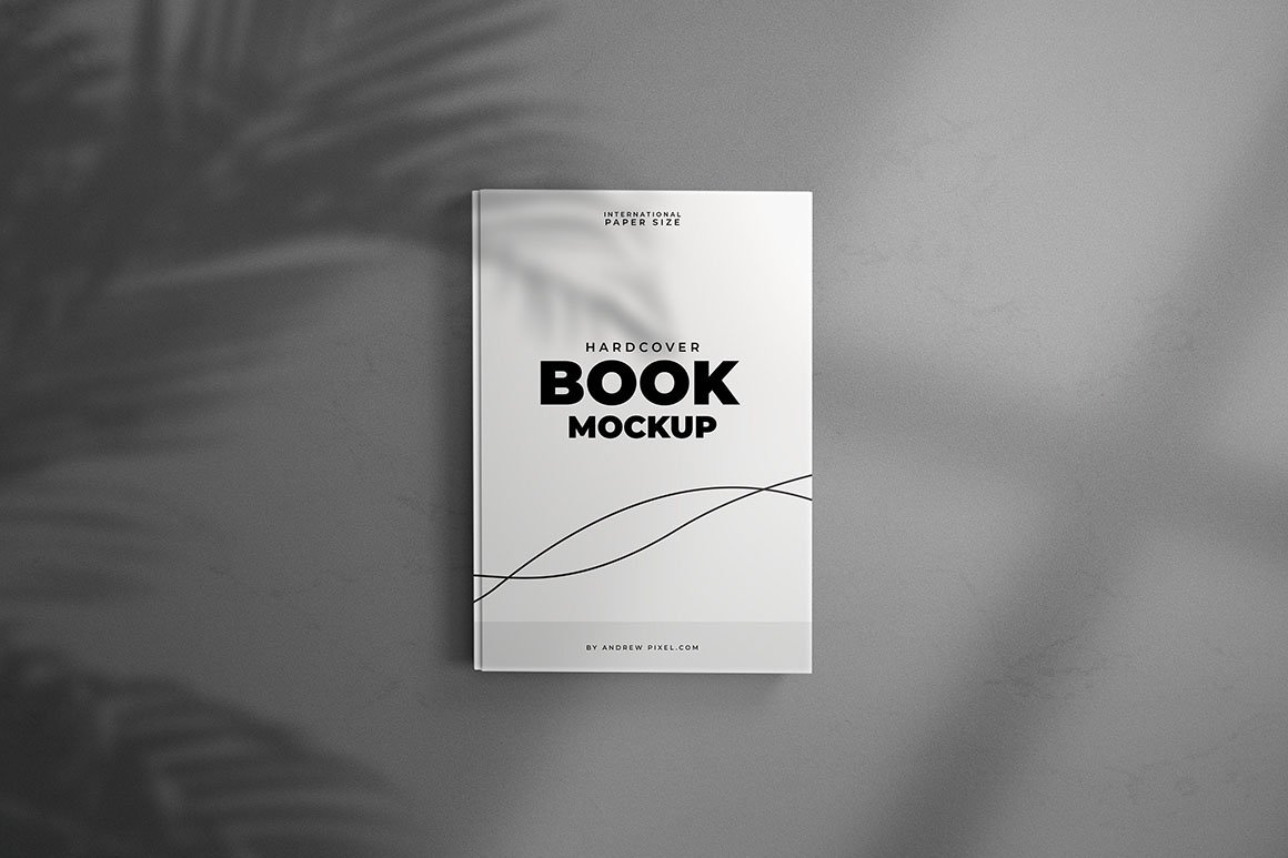 A5 Modern and Minimal Hardcover Book Mockups