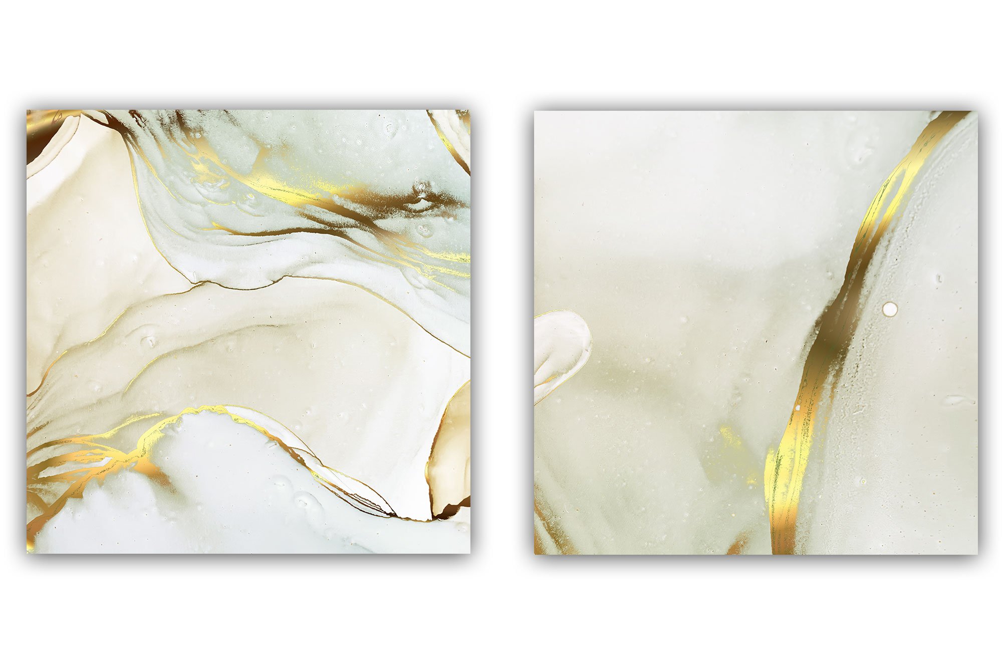 Abstract Alcohol Ink Gold Backgrounds